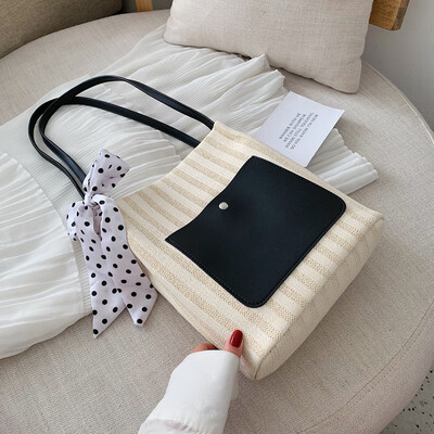 

Korean-style handbag small fresh silk womens bag new 2019 texture simple bucket bag single-shoulder bag