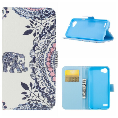 

MOONCASE LG Q6 G6 Mini Painted Pattern Leather Case - Elephant Mandala