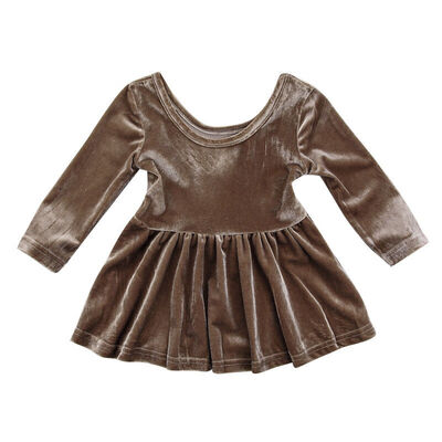 

Fashion Newborn Baby Girls Velvet Long Sleeve Dress Princess Party Tutu Dresses