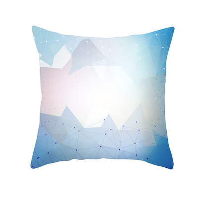 

〖Follure〗Geometric Print Polyester Square Pillow Case Sofa Cushion Cover Home Decor A