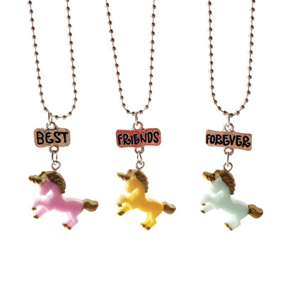 

Best Friend Forever Unicorn Pendant Necklace Chain Necklace Jewelry Christmas Gifts