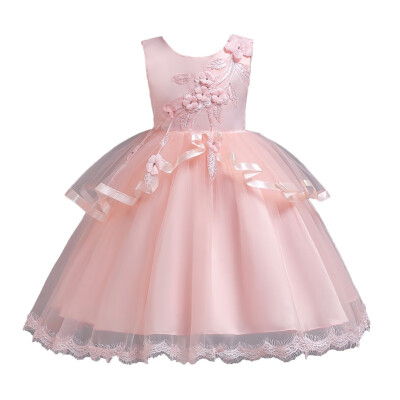 

Princess Flower Girl Dress Summer Tutu Wedding Birthday Party Dresses For Girls Children Costume Teenager Prom Designs