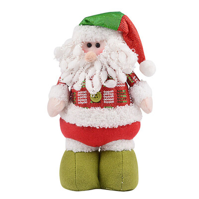 

Mini Cloth Santa Claus Doll Ornaments Christmas Toy Gift Table Tree Decoration