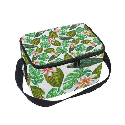 

ALAZA Lunch Box Insulated Lunch Bag Large Cooler Tote Bag Tropical Exotic Plants for Men Women Girls Boys