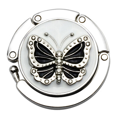 

Toponeto Mini Butterfly Beetle Folding Hanger Holder Table Hook for Purse Handbag Utility