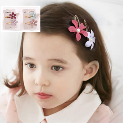 

2pcs Baby Hair Clips for Hair Clip Pins BB Hairpins Color Metal Hairpins For Baby Children Girls Styling Accessories