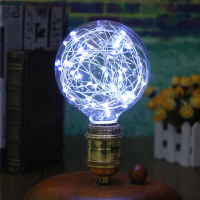 

Siaonvr Christmas LED Light Bulb E27 Starry Fairy String Xmas Party Lamp Bulb Decor Blue