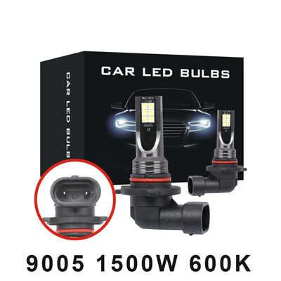 

2x Car LED Fog Light Bulbs High Low Beam Headlights 6000K-6500K 9-32V Durable