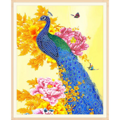 

Diamond Painting Kit DIY Special Peacock Shaped Diamond Painting Resin Crystal Cross Stitch Arts Craft Embroidery Home Wall Deco