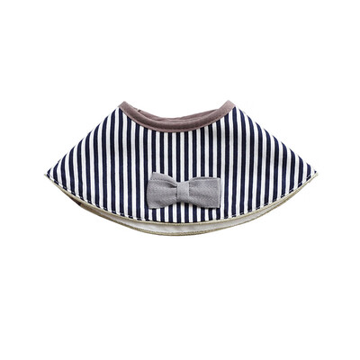 

Baby Bibs Burp Cloth Drooling Teething Waterproof Bibs Striped Bowknot Fake Tie Towels Cotton