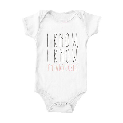 

Letter baby Rompers Newborn Print Rompers Kids Girls Boys Clothes Jumpsuit Newborn Clothes