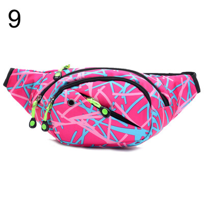 

Sports Women Crossbody Chest Bag Zipper Waist Fanny Pack with Earphone Hole