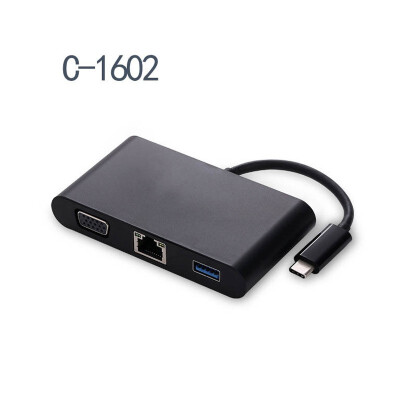 

Type-c to vgaRJ45 Gigabit Ethernet port usb30AudioPD charging 5-in-1 video converter