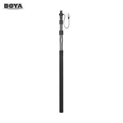 

BOYA BY-PB25 Carbon Fiber Boom Pole with Internal XLR Cable for Shotgun Microphone Holder Boom Arm Extend 82ft