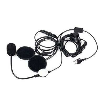 

Duarble Motorcycle Helmet Headset Microphone Earpiece Replacement for Midland Walkie Talkie Finger PTT