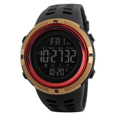

SKMEI Men Sports Watches Countdown Double Time Watch Alarm Chronograph Digital Wristwatches 50M Waterproof Relogio Masculino