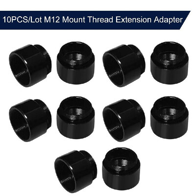 

2PCSLot M12 Mount Thread Extension Adapter Zinc Alloy Extender M12 Lens Mount Extension Ring for MTV Interface CCTV Lens&Vide