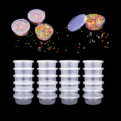 

〖Follure〗25 Pc Slime Storage Containers Foam Ball Storage Cups Containers With Lids