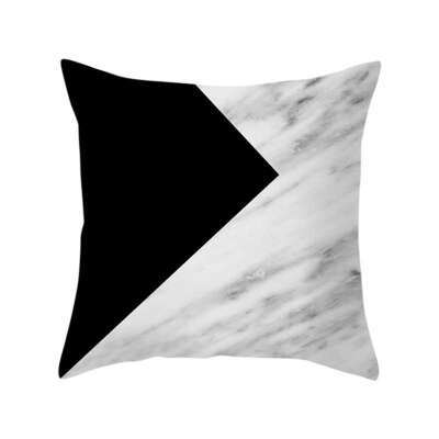 

1 Pcs Nordic Black White Geometric Style Printed Pillow Cases Pillow Cover with Zipper