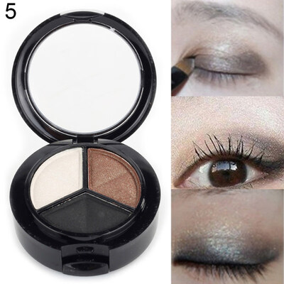 

3 Colors Eyeshadow Natural Smoky Cosmetic Eye Shadow Palette Set Beauty Make Up