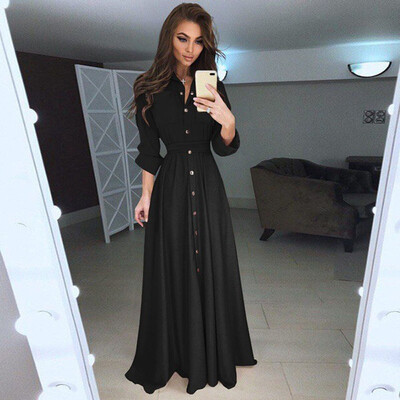 

Large Size Sweater Dress Female Comfortable Cotton Material Long-Sleeved Lace Large Swing Design Simple Solid Color Fashion Wild