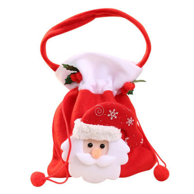

Christmas Gift Bags Candy Sweet Treat Bags Portable Christmas Handbag for Party Home Decoration