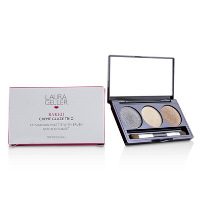 

LAURA GELLER - Baked Cream Glaze Trio Eyshadow Palette With Brush - Golden Sunset 3g01oz