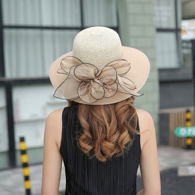 

New summer female organza basin hat outdoor UV Sun Hat Sun Hat Sun Hat along the Sun Fisherman Hat