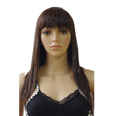 

19" Straight Halloween Multi-Color Cosplay Wig Party Wigmedium brown