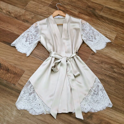 

Y119 sexy short-sleeved lace womens nightgown suit3d