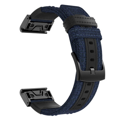 

〖Follure〗Woven Nylon Sweatproof Watch Band Strap for Garmin Fenix 5X5X PlusFenix 33HR