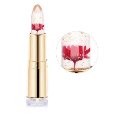 

Dry Flower Jelly Lipstick Transparent Natural Red Temperature Color Change Long-lasting Moisturizer Flower Lipsticks Makeup