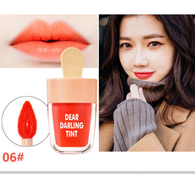 

6 Colors Ice Lip Lipstick Gloss Fade Cosmetics Not Jelly Non-stick Moisturizing Tattoo Does Liquid Cup Shiny Cream