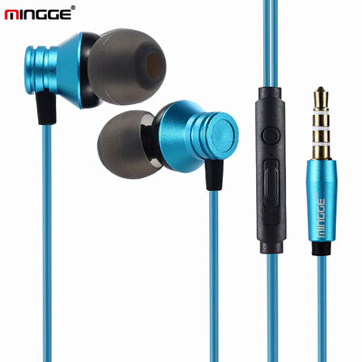 

MINGGE name grid control metal earphones hoe in-ear subwoofer mobile computer universal headset M16