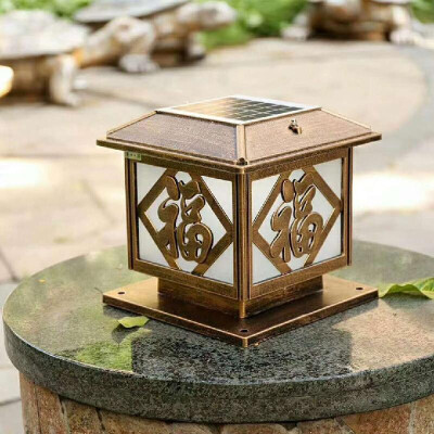 

Solar column headlight wall lamp home garden lamp blessing lamp home wall lamp landscape decoration lamp