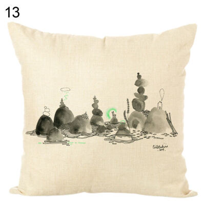 

Landscape Painting Soft Throw Pillow Case Cushion Cover Sofa Bed Car Home Decor