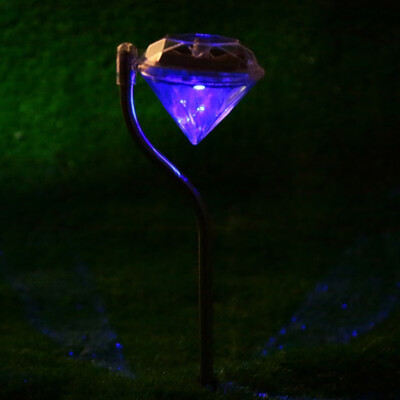 

〖Follure〗Outdoor LED Solar Light Pathway Landscape Ground Mount Lamp Diamond Shape Garden Lamp Fence Solar Lamp LED Light