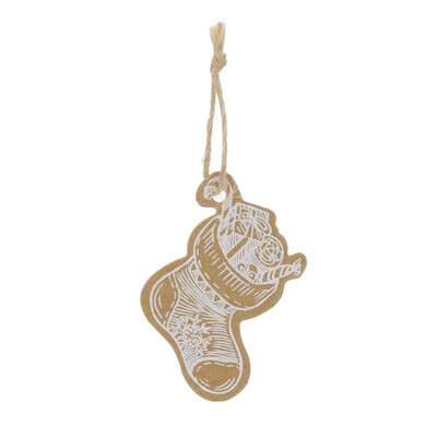 

Toponeto Merry Christmas Craft Paper Gift Tags Label Hanging Cards Xmas Printing 50PCS