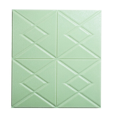 

PE Foam 3D Self- Adhesive Wall Stickers Bedroom Decor Wallpaper Decor Living Wall Sticker Water Wipe Foldable