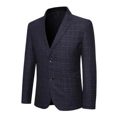 

Toponeto Mens New Style Turn-down Collar Long Sleeve Casual Suit Slim Fit Coat Jacket