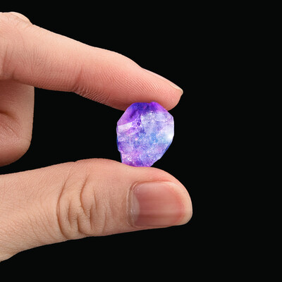 

Gobestart Natural Irregular Crystal Quartz Healing Fluorite Wand Stone Purple Purple Gem