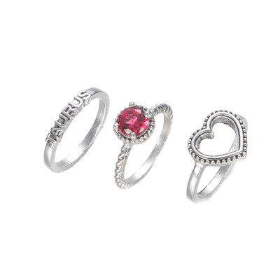 

3 Pcsset Circle Ring Opening End Ring Joint Combination Suit Ring set