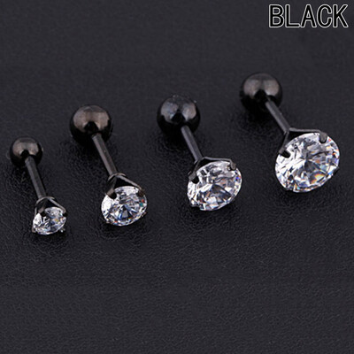 

Steel Barbell Zircon Cartilage Helix Lip Earring Stud