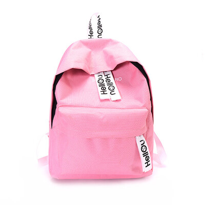 

Female funny canvas backpacks shoulder bags fashion women school teenager male leisure travel computer backpack light blue
