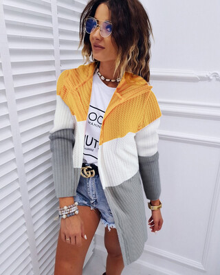 

Cardigan Matching Hooded Cardigan Jacket Coat Knitted Blouse