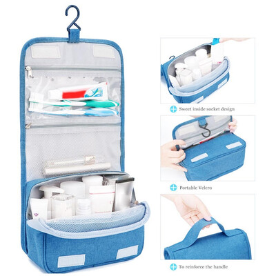 

〖Follure〗Potable Travel Folding Make up Toiletry Bags with Hook Organizer Bags