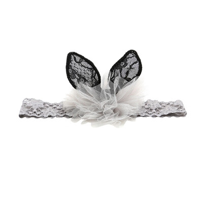 

Baby Headbands Lace Princess Headwear Girls Rabbit Ear Hairband Infant Newborn Toddlers Cute Lace Headwear