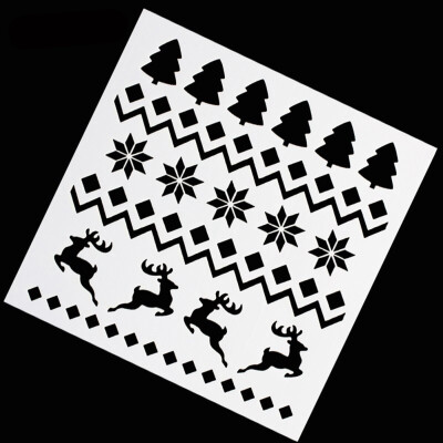 

Merry Christmas Stencil Layering Stencils Wall Painting Decorative Scrapbook Album Embossing Paper Template