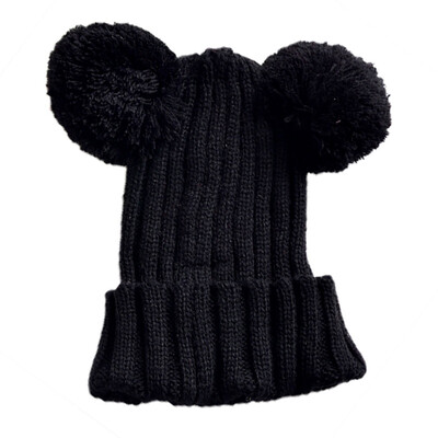 

Children Hat Toddler Kids Baby Girl Boys Winter Wool Hat Knit Beanie Fur Pom Pom Hat Baby Boys Girls Warm Cap Drop Shipping