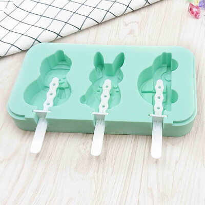 

Toponeto Ice Cream Mold With Lid Popsicle Mold Car Rabbit Snowman